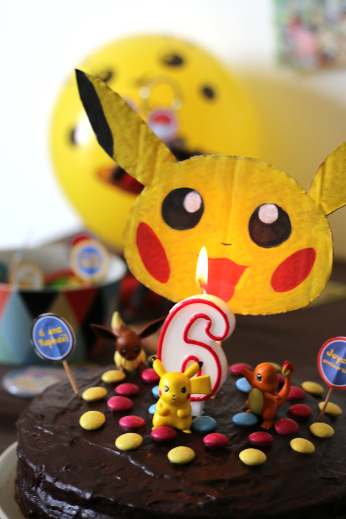 Gâteau anniversaire Pokemon